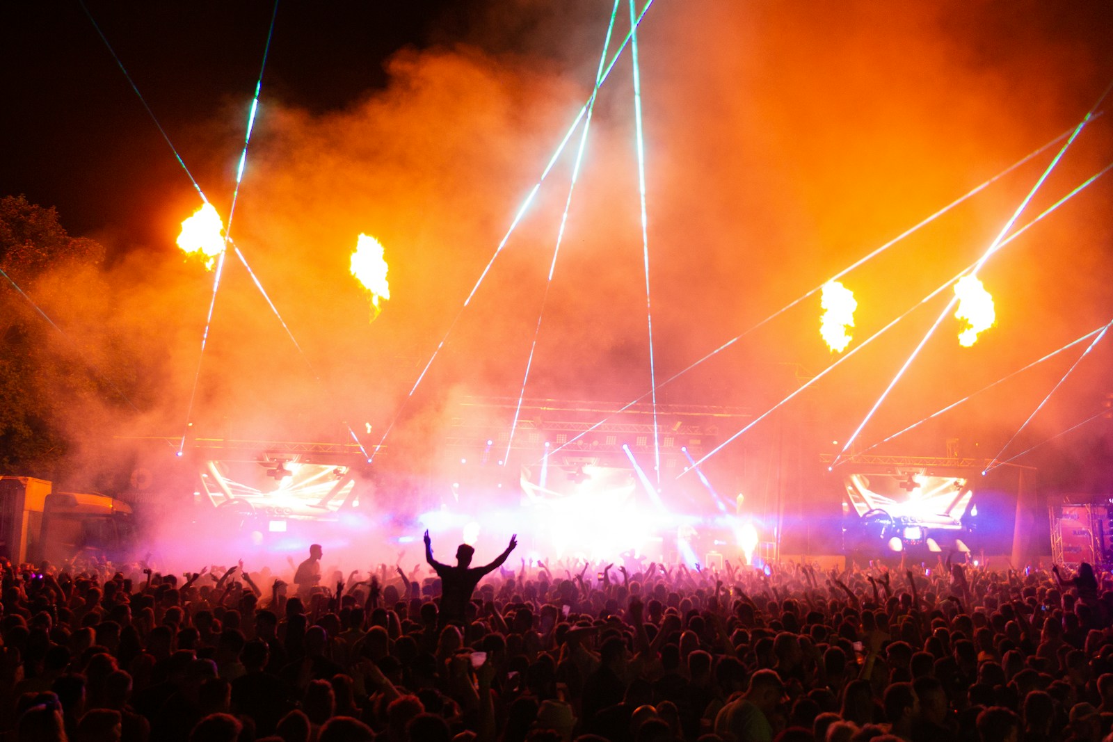 a crowd of people at a concert